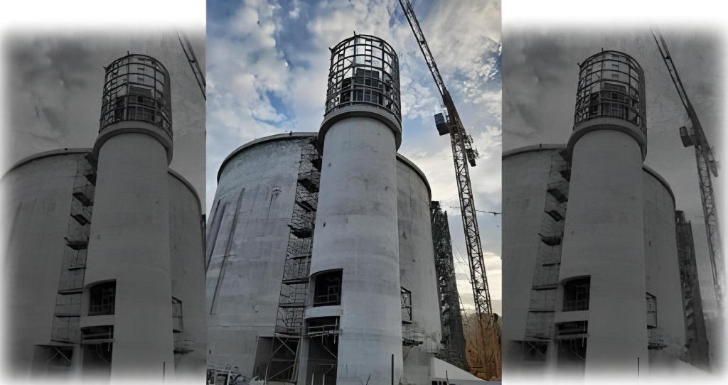 slipform construction of special clinker silo