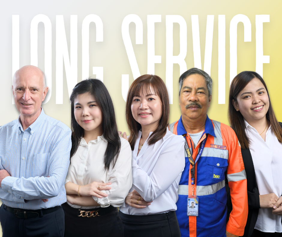 BEC team members celebrating 5, 10, and 15-year work anniversaries