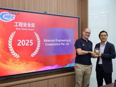 Receiving Best Safety Award